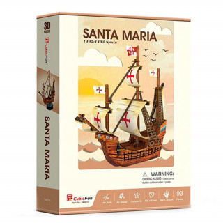 Puzzle 3D - Santa Maria - 93 piese Jucărie