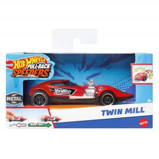 Hot Wheels - Pull-back Speeders - Mașină mică Twin Mill (HPT04 - HPR72) Jucărie