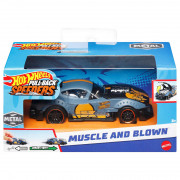 Hot Wheels - Pull-back Speeders - Mașină mică musculară și suflată (HPT04 - HPR75) 