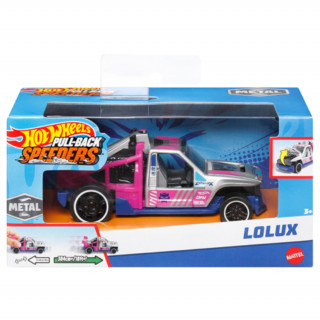 Hot Wheels - Pull-back Speeders - Mașină mică Lolux (HPT04 - HPR76) Jucărie