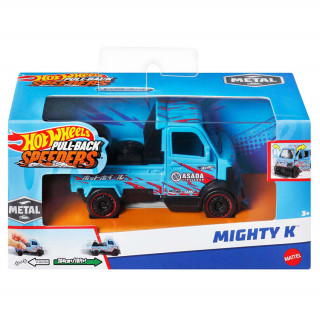 Hot Wheels - Pull-back Speeders - Mașină mică Mighty K (HPT04 - HPR77) Jucărie