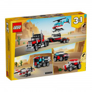 LEGO Creator: Camioneta platforma cu elicopter (31146) 