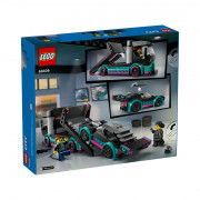 LEGO City: Masina de curse si camion transportator de masini (60406) 