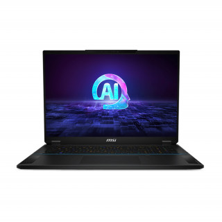 MSI Gaming NB Stealth 18 AI Studio A1VGG-016, 18" QHD+, Ultra 9 185H, 32GB, 2TB, RTX 4070 8GB, Win11H, negru - CHEIE SUA PC