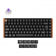 Keychron K2 HE Bluetooth / wireless / USB-C Engleză Gateron tastatură mecanică magnetică cu două șine, bară neagră 