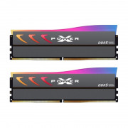 Silicon Power XPOWER Storm RGB 64GB 6000MT/s memorie DDR5 CL38 Kit de 2 module RGB gri 