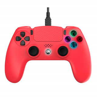 Freaks and Geeks - Controler cu fir PS4 - Roșu PS4