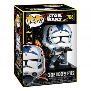 Funko Pop! Disney Star Wars: Clone Wars - Clone  Trooper Fives (Retro) #768 Bobble-Head Vinyl Figura Cadouri