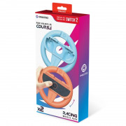 ONIVERSE - Nintendo Switch 2 - Set de 2 suporturi pentru controler și volan - Portocaliu / Albastru 