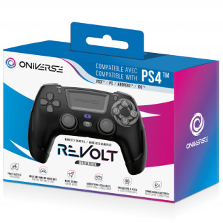 ONIVERSE - controler wireless Revolt Bluetooth - Negru Wasp PS4