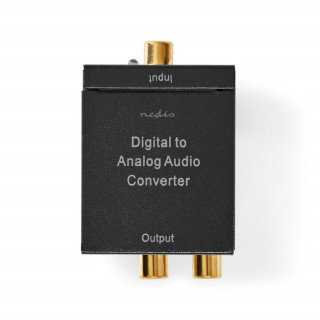 Nedis ACON2510BK Convertor digital-analogic, intrare RCA coaxială digitală - 2x ieșiri RCA PC