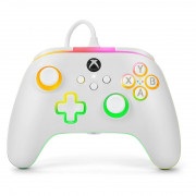 Controler cu fir PowerA Advantage Lumectra - alb 