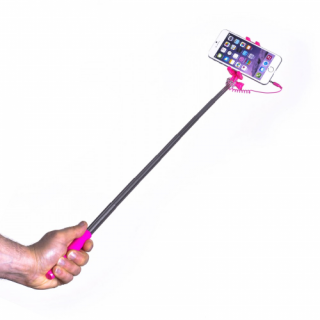 Celly mini selfie stick, jack connector, pink Mobile