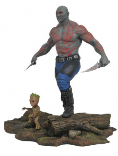 Diamond Select Toys Marvel Gallery Guardians of the Galaxy 2 Drax & Baby Groot PVC Statue (MAY172524) Cadouri