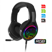 Spirit of Gamer Căști - PRO-H8 RGB (MultiPlatform, microfon, mufă de 3,5 mm, control volum, cablu de 2 m, negru 