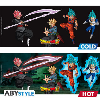 DRAGON BALL SUPER - Cana schimbătoare de căldură - 460 ml - Saiyans vs Black Cadouri