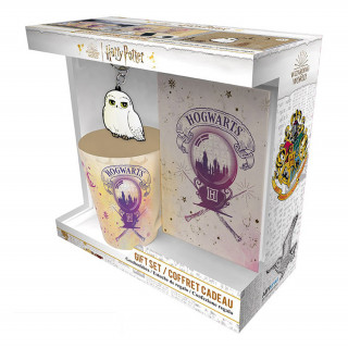Harry Potter - Mug + Keychain + Notebook - "Hogwarts" Cadouri