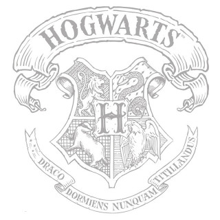 HARRY POTTER - T-shirt  "Hogwarts" women's white - basic (S) Cadouri