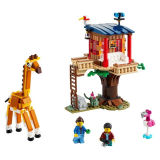 LEGO Creator 3in1 Casuta in copac cu animale salbatice din safari (31116) Jucărie