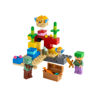 LEGO Minecraft Reciful de corali (21164) Jucărie