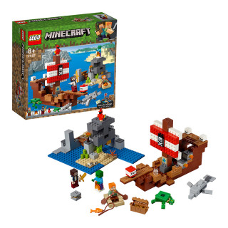 LEGO Minecraft Aventura corabiei de pirați (21152) Jucărie