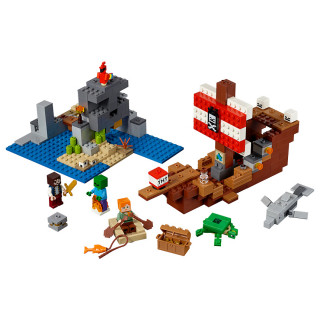 LEGO Minecraft Aventura corabiei de pirați (21152) Jucărie