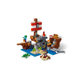 LEGO Minecraft Aventura corabiei de pirați (21152) Jucărie