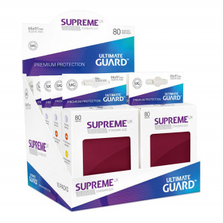 Ultimate Guard Supreme UX Sleeves Standard Size -  Burgundy (80 buc.)  Jucărie