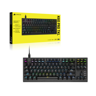 Corsair K60 PRO TKL tastaturi USB QWERTY US Internațional Negru PC