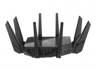 ASUS ROG Rapture GT-AX11000 Pro router wireless Gigabit Ethernet Tri-band (2.4 GHz / 5 GHz / 5 GHz) Negru PC