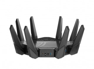 ASUS ROG Rapture GT-AX11000 Pro router wireless Gigabit Ethernet Tri-band (2.4 GHz / 5 GHz / 5 GHz) Negru PC