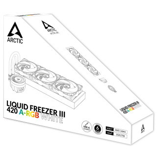 ARCTIC Liquid Freezer III 420 A-RGB Procesor Răcire lichidă all-in-one 14 cm Alb 1 buc. PC