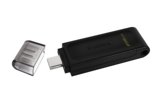 Kingston Technology DataTraveler 70 memorii flash USB 256 Giga Bites USB tip-C 3.2 Gen 1 (3.1 Gen 1) Negru PC