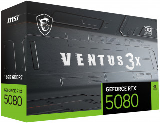 MSI VENTUS GEFORCE RTX 5080 16G 3X OC PLUS plăci video NVIDIA 16 Giga Bites GDDR7 PC