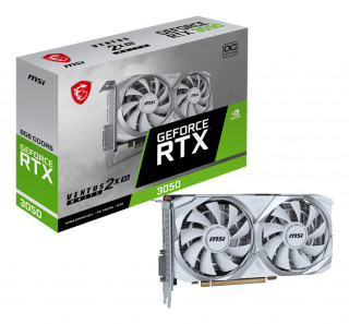 MSI VENTUS RTX 3050 2X XS WHITE 8G OC NVIDIA GeForce RTX 3050 8 Giga Bites GDDR6 PC