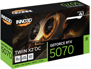 INNO3D GeForce RTX 5070 TWIN X2 OC NVIDIA 12 Giga Bites GDDR7 PC