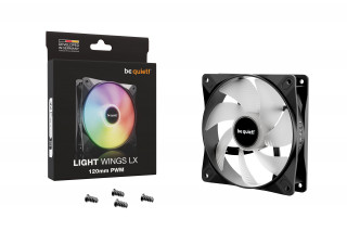 be quiet! LIGHT WINGS LX 120mm PWM Carcasă calculator Ventilator 12 cm Negru 1 buc. PC