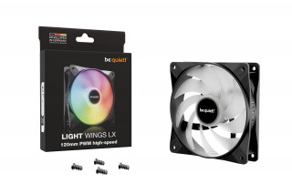 be quiet! LIGHT WINGS LX 120mm PWM high-speed Carcasă calculator Ventilator 12 cm Negru 1 buc. PC