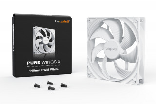 be quiet! Pure Wings 3 140mm PWM White Carcasă calculator Ventilator 14 cm Alb 1 buc. PC