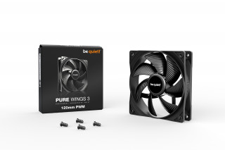 be quiet! Pure Wings 3 120mm PWM Carcasă calculator Ventilator 12 cm Negru 1 buc. PC