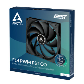 ARCTIC F14 PWM PST CO Carcasă calculator Ventilator 14 cm Negru 1 buc. PC
