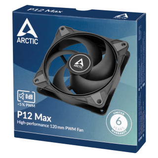 ARCTIC P12 Max Carcasă calculator Ventilator 12 cm Negru 1 buc. PC