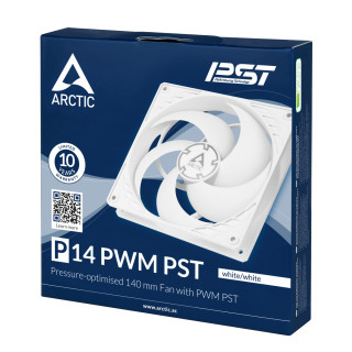 ARCTIC P14 PWM PST Carcasă calculator Ventilator 14 cm Alb PC
