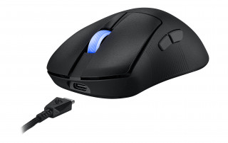 ASUS ROG Keris II Ace Wireless AimPoint Black mouse-uri Gaming Mâna dreaptă RF Wireless + Bluetooth + USB Type-A Optice 42000 DPI PC