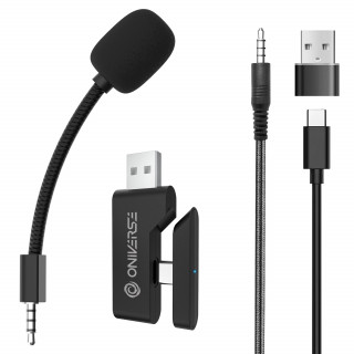 Oniverse Polaris Căști Prin cablu & Wireless Bandă de fixare pe cap Gaming USB Type-C / USB Type-A Bluetooth Negru, Alb PC