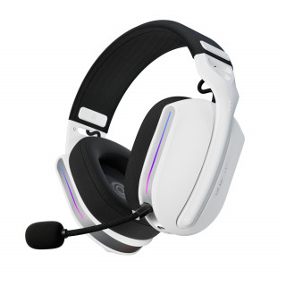 Oniverse Polaris Căști Prin cablu & Wireless Bandă de fixare pe cap Gaming USB Type-C / USB Type-A Bluetooth Negru, Alb PC