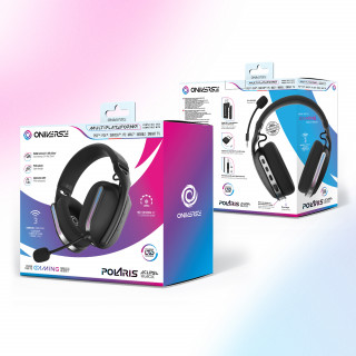 Oniverse Polaris Căști Prin cablu & Wireless Bandă de fixare pe cap Gaming USB Type-C / USB Type-A Bluetooth Negru PC