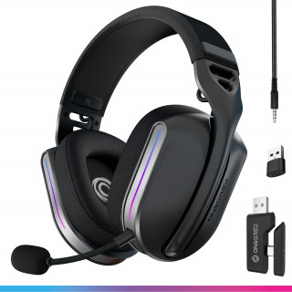 Oniverse Polaris Căști Prin cablu & Wireless Bandă de fixare pe cap Gaming USB Type-C / USB Type-A Bluetooth Negru PC