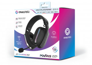 Oniverse Polaris Căști Prin cablu & Wireless Bandă de fixare pe cap Gaming USB Type-C / USB Type-A Bluetooth Negru PC