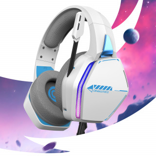 Oniverse Nebula Căști Prin cablu Bandă de fixare pe cap Gaming USB Tip-A Alb PC